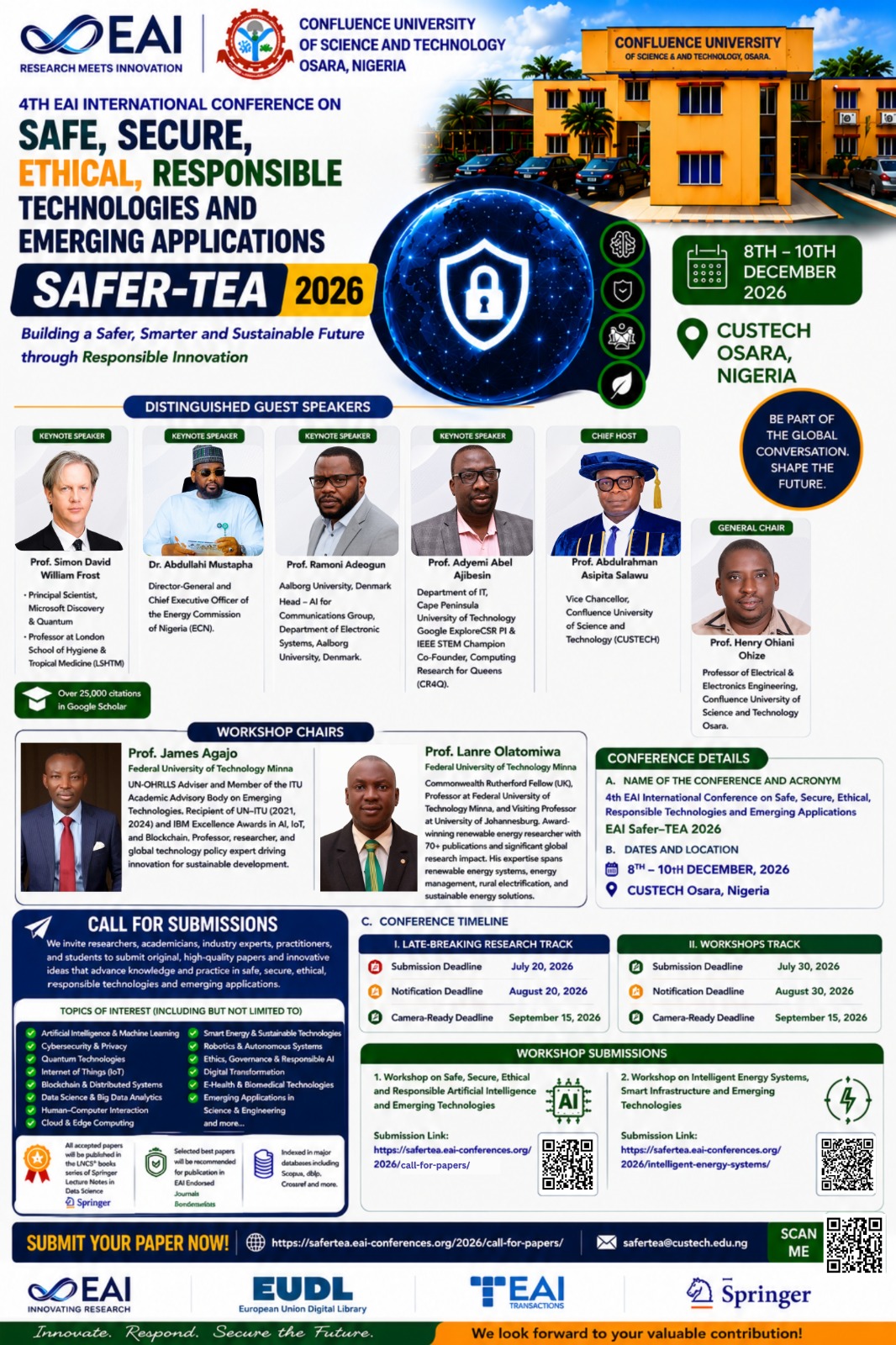 SAFER-TEA 2026 Conference Flier